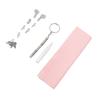 Eye Glass Repairing Kit Multiple Silicone Nosepiece Screwdriver Screw Tweezers Mirror Cloth Set