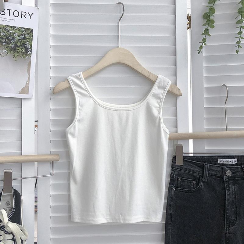 Female Student Hoodie Thin Loose Short Two-piece Vest Top