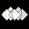Diamond Mirror Wall Decor Romantic Home Mirror Hallway Living Room Sticker