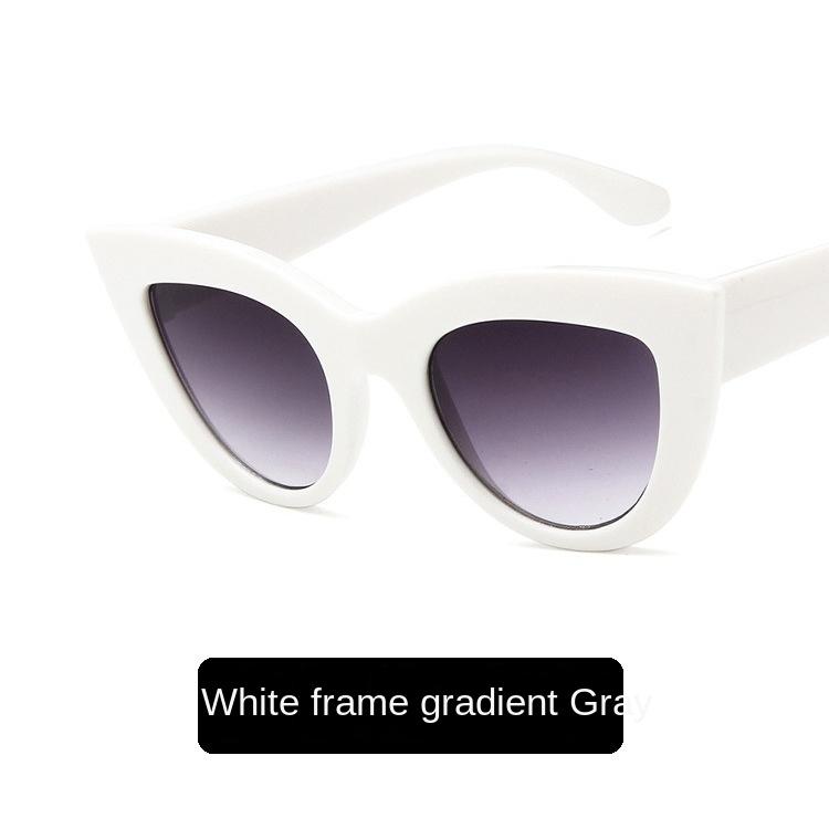 Módní sluneční brýle Kočičí oko Žena Vintage Luxusní Značka Návrhář Černé Brýle Sluneční Brýle pro Ženy UV4 Brýle Odstíny