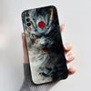 Phone Case For Itel S15/S15 Pro Candy Color Jelly Soft Shockproof Black Cover Trendy Style Painted Pattern Casing
