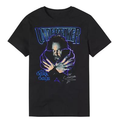 Męska Czarna Koszulka The Undertaker The Dark Days High-end Luksus Jest Zarówno dla Mężczyzn, jak i Kobiet Top Y2k
