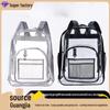 Waterproof Transparent PVC Backpack - Large Capacity School Bag for Men & Women