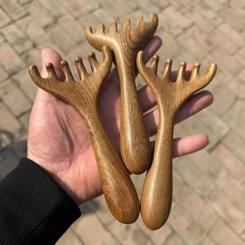 1PC Antler Rake Multifunctional Massage Comb Gift Lightweight