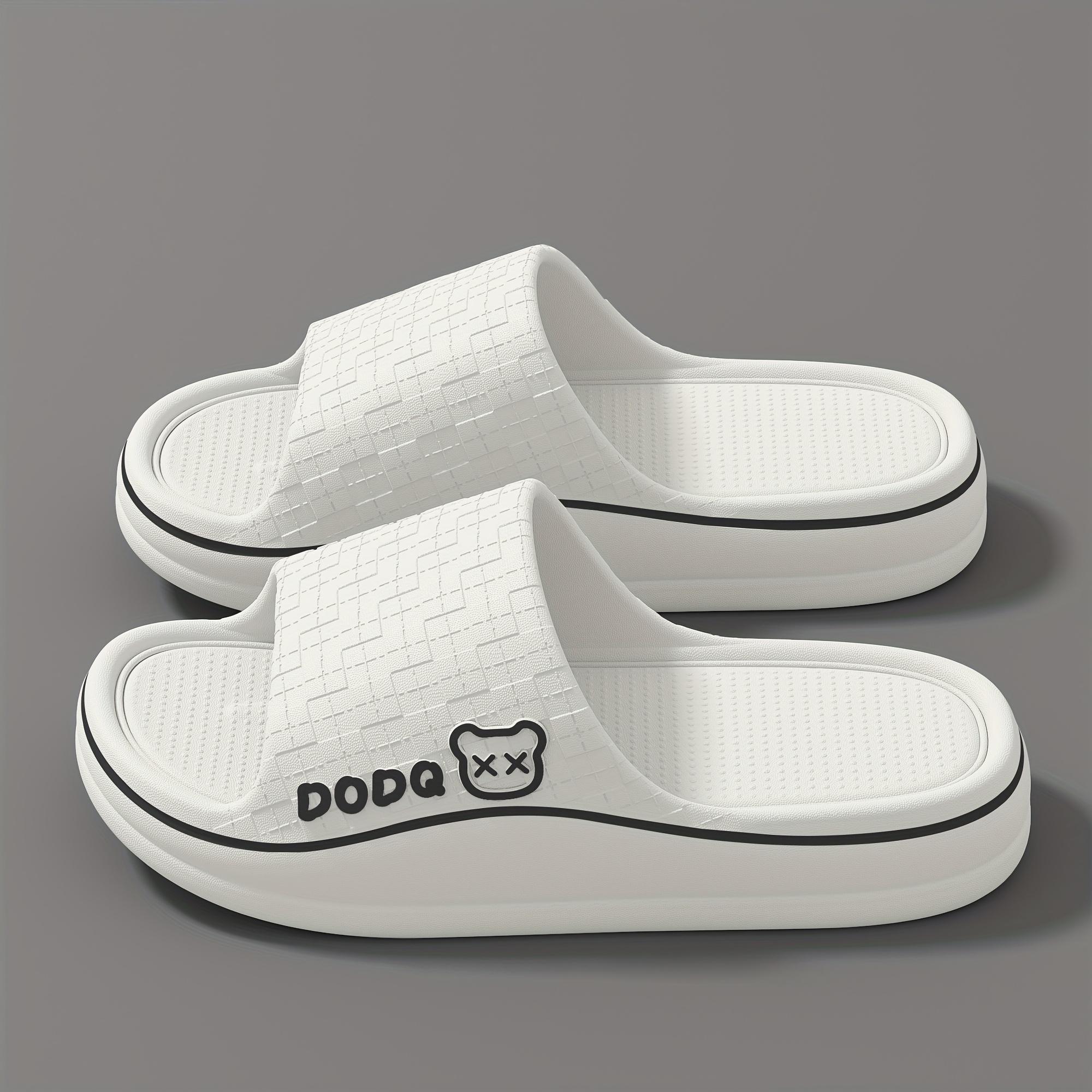 

Женские шлепанцы из ЭВА - Удобная нескользящая подошва, Милый мультяшный рисунок, Легкие домашние уличные пляжные сандалии 40-41 белый