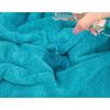 Luxury 600 GSM 100 Cotton Turkish Hand Towels Set of 4 for Bathroom and Kitchen UltraAbsorbent Aqua Blue Face and Hand Towels w