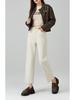 360 High Waist Cropped Straight Leg Cane Denim Jeans For Women - Versatile Casual Style