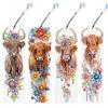 4Pcs DIY Irregular Shaped Diamonds Diamond Art Bookmark for DIY Making Beginners Adult Art Craft Supplies Handmade Birthday Gift