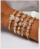 Hip Hop Rock Style Tennis Bracelet, 18K Gold Plated Classic Golden Bracelet, Zirconia Crystal Bracelet for Women Party Jewelry