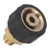 Pressure Washer Adapter Brass Rubber Anti Corrosion G1/4in to M22 X 1.5mm Pressure Washer Hose Thread for Replacement Male to Female 15mm OD
