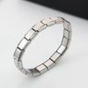 Cross-Border Titanium Steel Italian 9mm Splicing Bracelet - Simple Detachable Elastic Jewelry