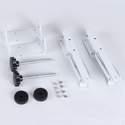 Desk Keyboard Tray Bracket Set Folding Iron Adjustable Clamp Mount for Extender Under