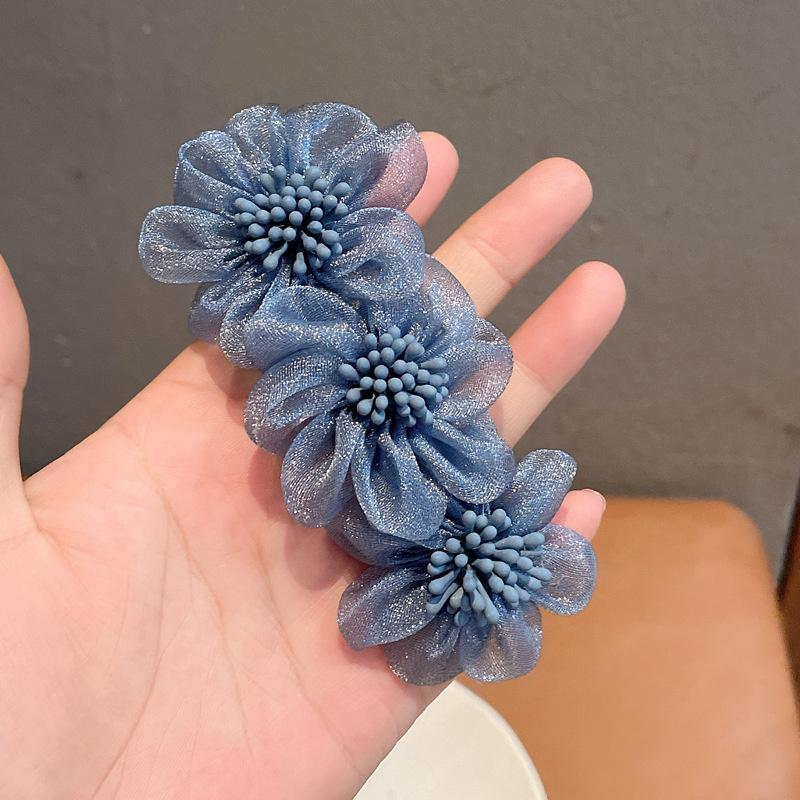 Women Flower Camellia Hairpins Barrettes Spring Hair Clip Bands Wedding Girls Ponytail Hair Accessories Hairstyling Hairgrip