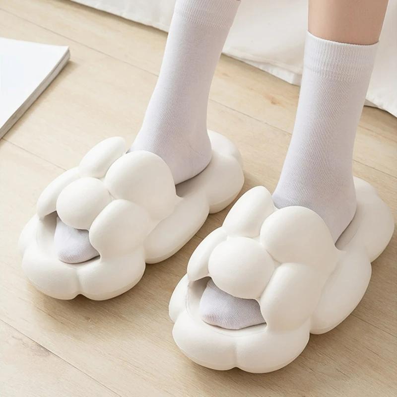 Ladies Platform Slippers Home Fashion Flip Flops Summer Shoes 2025 New Cloud Slipper Women Slides Comfort Beach Shoes Footwear