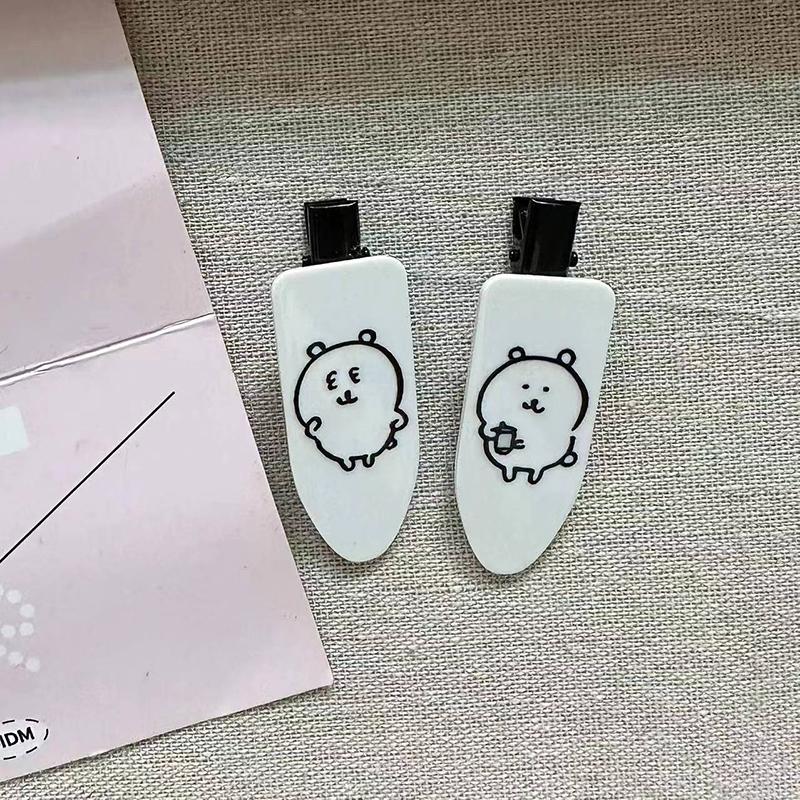 2Pcs Cute Cartoon Rabbit Hair Side Clip Bunny Bangs Edge Hairpins Girls Sweet Hair Styling Tools Decoration Tools Gifts