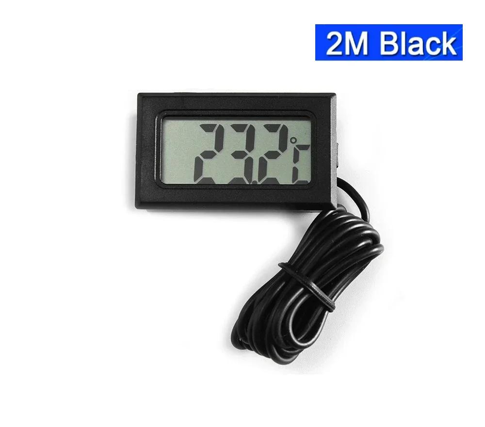 TPM-10 Mini LCD Digital Thermometer Aquarium Car Water Bath Temperature Tester Detector Monitor Embedded Temperature Sensor 1/2M