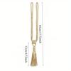 2pcs Handmade Tassel Curtain Tieback Room Accessories Gold Curtain Buckle Rope Home Decoration Holdback Window Fringe