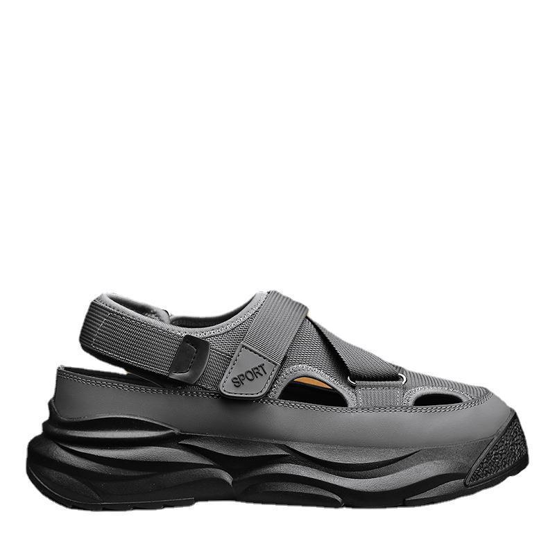Sandals Men'S Summer Outer Wear Sports Non-Slip And Wear-Resistant Driver Driving To Work Men'S Outdoor Wading Beach Slippers