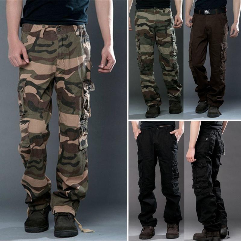 Casual Bfgyv76y Hommes Pantalon Cargo Militaire Camouflage Armée wmvON8n0