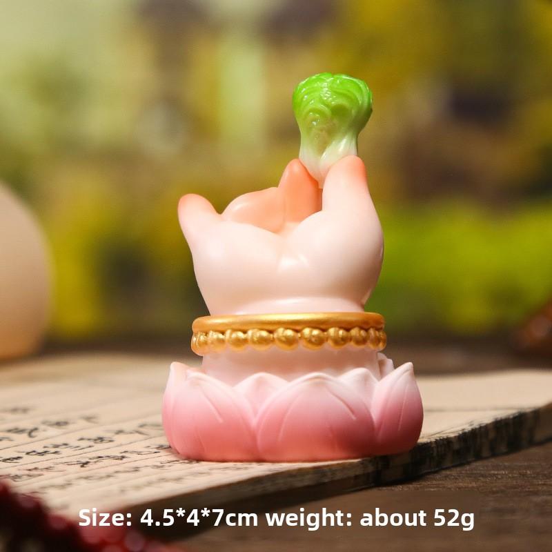 

New Style Fat Fufu Buddha Hand Resin Ornament Auspicious Meaning Home Table Decoration Resin Craft