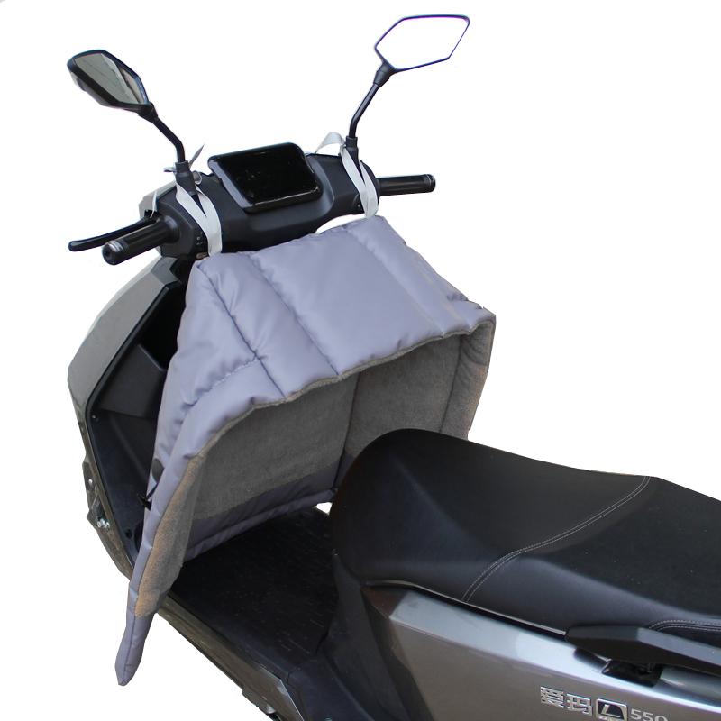 Windproof Plush Winter Cover for Electric Scooters & Motorcycles - Universal, All-Season, Two-Piece