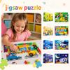 Großes 24-teiliges Kleinkindpuzzle Lernspielzeug Vorschul-Lernspiel Puzzle für die frühkindliche Entwicklung Geeignet für Kinder