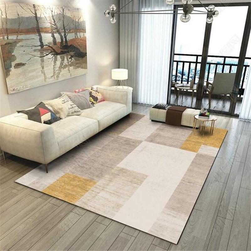 Minimalist Style Non-Slip Rug Modern Living Room Carpet Sofa Mat Bedroom Floor Covering Traditional Home Decor Fashion Beautiful