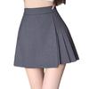 Women's Summer Asymmetrical Wide-Leg Suit Casual Shorts High-Waisted Slimming Sexy Pleated Casual All-match Versatile Skirt-Trousers