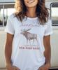White Mountains New Hampshire Moose Tee Shirt Wildlife Graphic Nature Lover Gift Outdoor Adventure Apparel Forest Animal Top