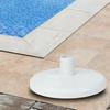 White Pool Skimmer Vacuum Plate Plastic Premium Slim