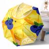 Fruit Print Automatic Umbrella Folding Umbrella with 8 Ribs Durable Plastic & Iron All-Season Travel Fashion Lovers