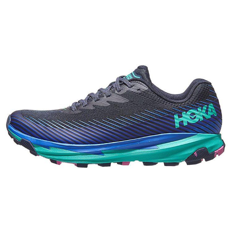 HOKA One One Professional Trail Low Top Running Shoes Women Running Shoes Blue Black 1110497-OSAT