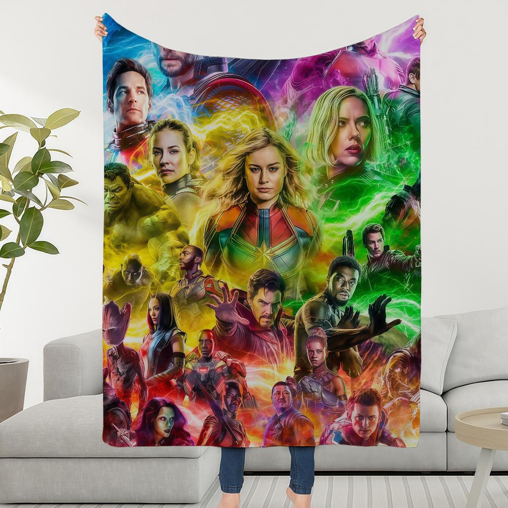 Blanket Throw Super Cosy Plush Living A-Avengers-ES Room Sofa Couch E-EndgameS-ES Childish Birthday Gifts