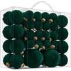 4/6/8CM 46PCS Velvet Flocked Christmas Ball Pendant Christmas Ornament Set