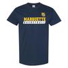 Marquette Golden Eagles Basketball Slant T-Shirt - Navy