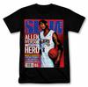 SLAM Allen Iverson Sixers Grafik T-Shirt Vintage Stil Basketball Fan T-Shirt