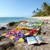 1pc SPRUNKI8 Beach Towel, Beach and Seaside Swimming Pool Equipment, Fashion Pattern, Rectangular, Travel Essentials