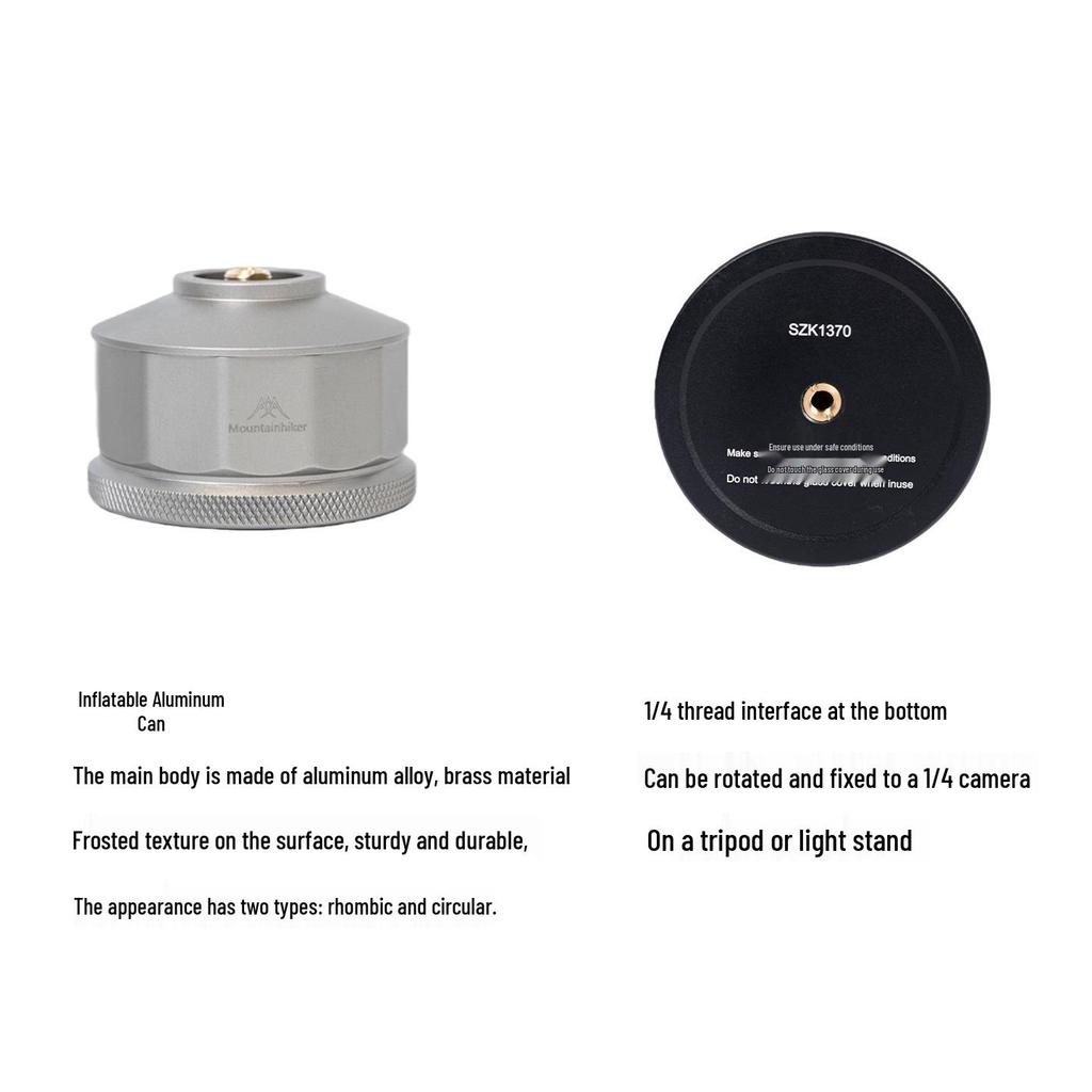 Twelve-Sided Outdoor Camping Gas Canister for Lighting & Atmosphere
