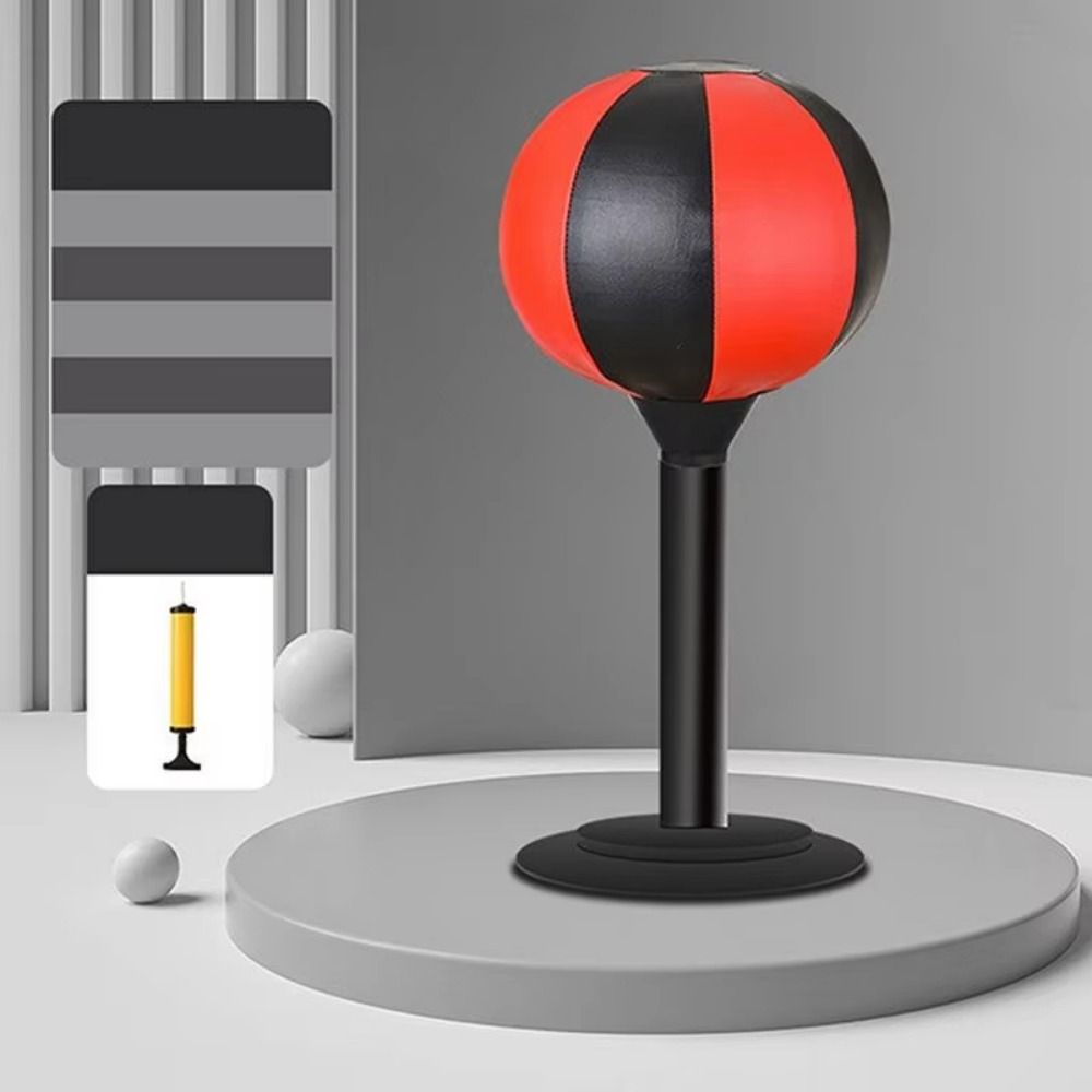 Wall Mountable Desktop Punching Bag Inflatable Desk Boxing Punch Ball  Home Training