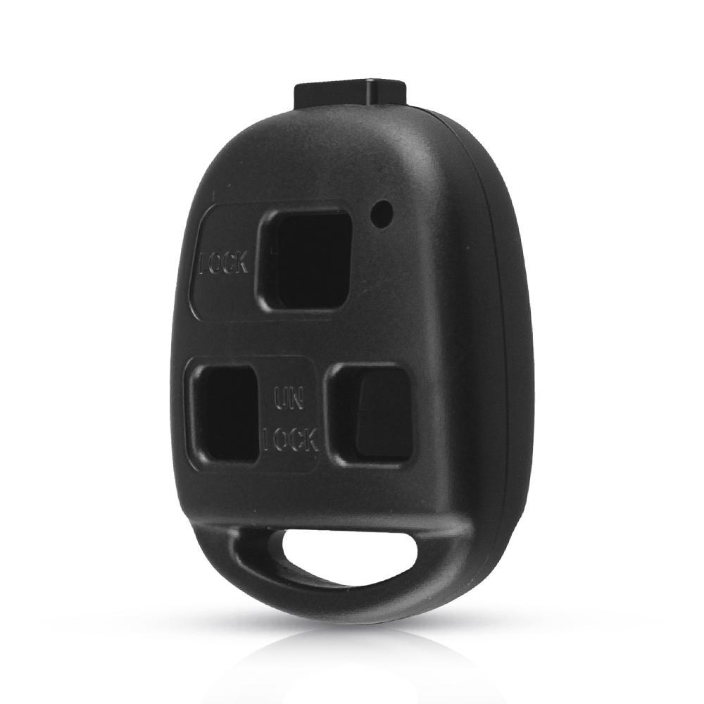 Capa de Chave de Carro Remota Para Toyota Corolla Land Cruiser Yaris Camry Rav4 Para Lexus Rx300 Es300 2/3 Botões Estojo de Chave Fob Logo