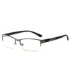 High-quality Men Square Plain Glasses Optical Spectacle Anti Blue Light Computer Glasses Myopia Glasses Nearsighted Eyewear -1.0