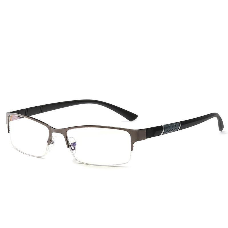 High-quality Men Square Plain Glasses Optical Spectacle Anti Blue Light Computer Glasses Myopia Glasses Nearsighted Eyewear -1.0