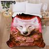 Sada polštářů 3D3D Rose Wolf Sada polštářů Sada postelí Home Life Dark Breeze