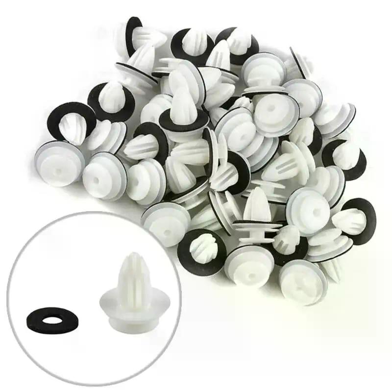 20/30/50Pcs Car Interior Accessories Auto Vehicle Retainer Fastener Rivet Green Nylon Retaining Clip For Bumper Door Buckle