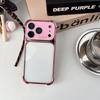 Window lens plating case becomes larger in seconds, suitable for iPhone16Pro max Apple 17 mobile phone case 15/14 transparent