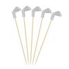 Golf Cocktail Picks 4.7 Inches Fruit Picks with Golf Club Head Top Appetizers Toothpicks for Sandwiches Burgers Cheese Olives Desserts Party Supplies