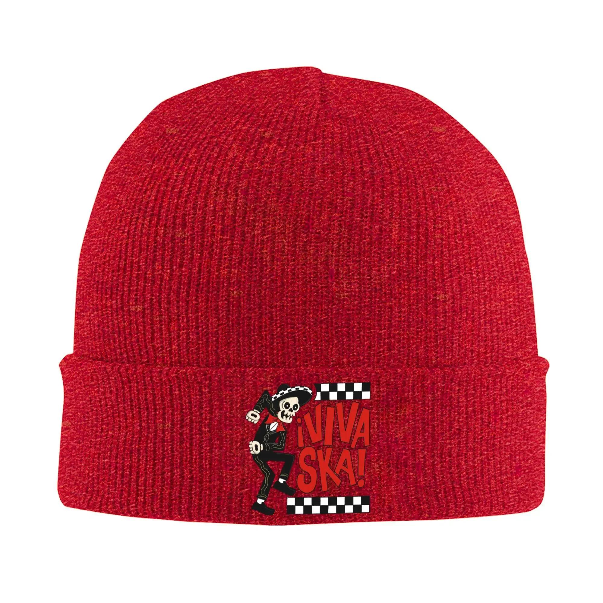 

Custom SKA Calypso Skullies Beanies Caps For Unisex Women Unisex Streetwear Winter Warm Knit Hat Adult Jamaican Unisexto Bonnet Hats One Size