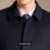 Antonio Men's Luxury 100% Wool Long Business Overcoat