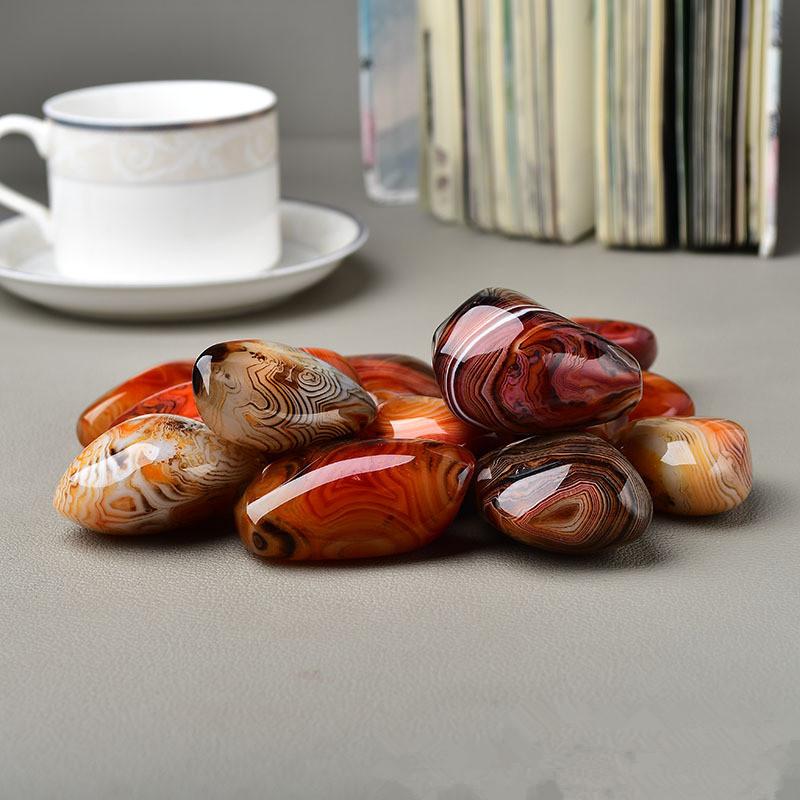 

Natural Smooth Lace Agate Stone Sardonyx Healing Crystal Geode Mineral Specimen Madagascar Craft Decor 30-50mm