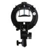 Speedlite Mount Adapter Bracket for Flash Light Softbox Snoots S-Type Grip Stand